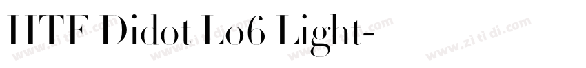 HTF Didot L06 Light字体转换